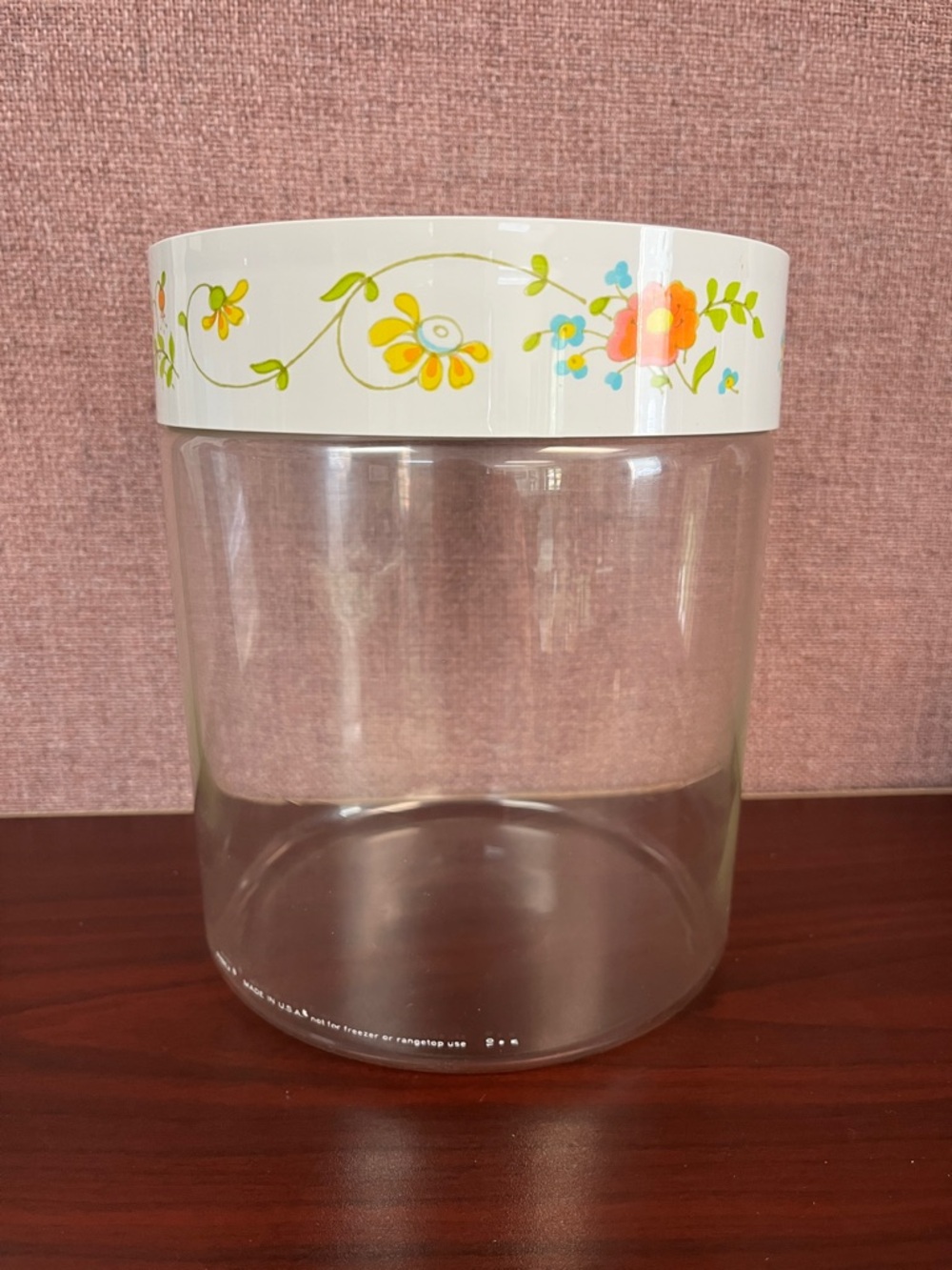 Pyrex "Wildflower" (Meadow) See 'n Store Glass Canister from the 1970s